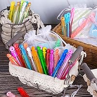 Vista 5 de Juguetes de regalo de fiesta de cumpleaños para niños, surtido de 300 piezas de 20 colores de mini varitas de burbujas, rellenos navideños