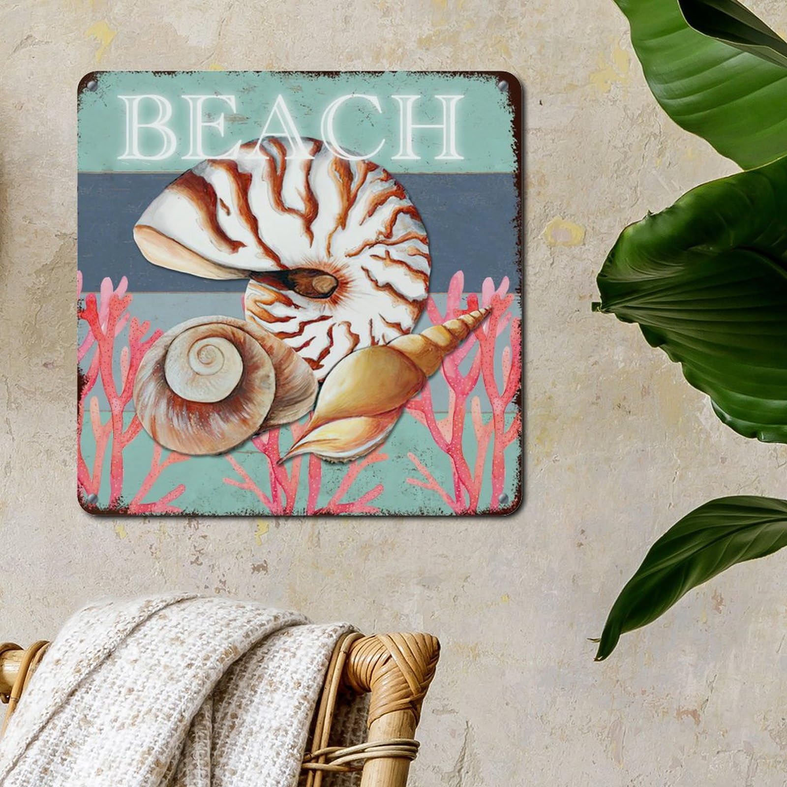 Targa in metallo vintage con scritta in inglese Be A Mermaid