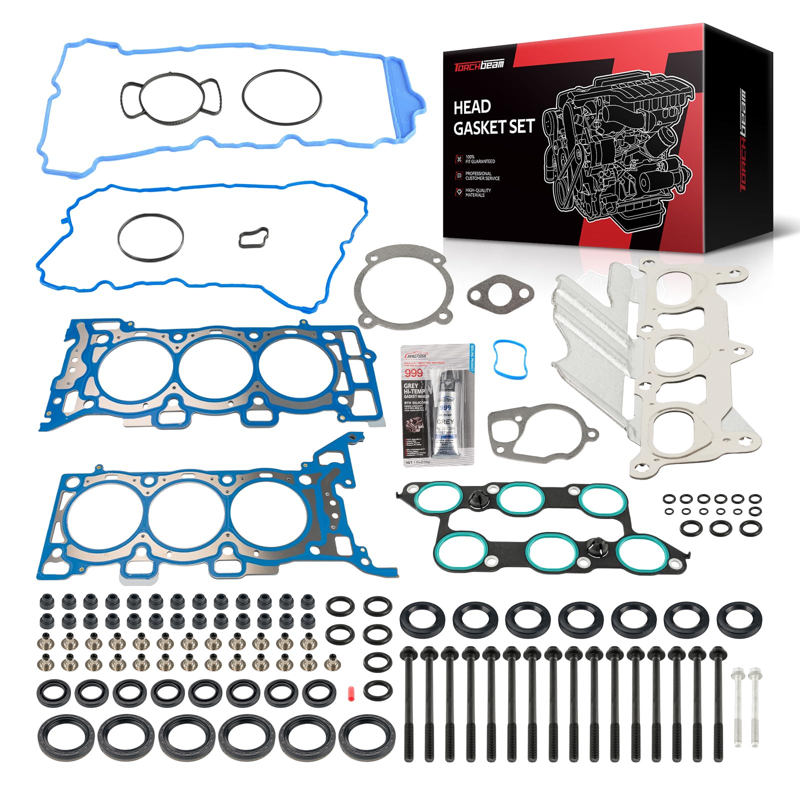 Torchbeam HS26376PT5 Head Gasket Set Fit for Chevy Traverse 2009-2016 3.6L