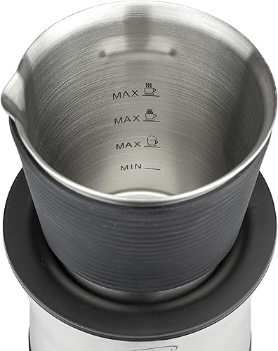 Miniatura 4 de Brentwood GA-402S Espumador de leche eléctrico inalámbrico, calentador y máquina de chocolate caliente, capacidad de 10.1 fl oz, acero inoxidable