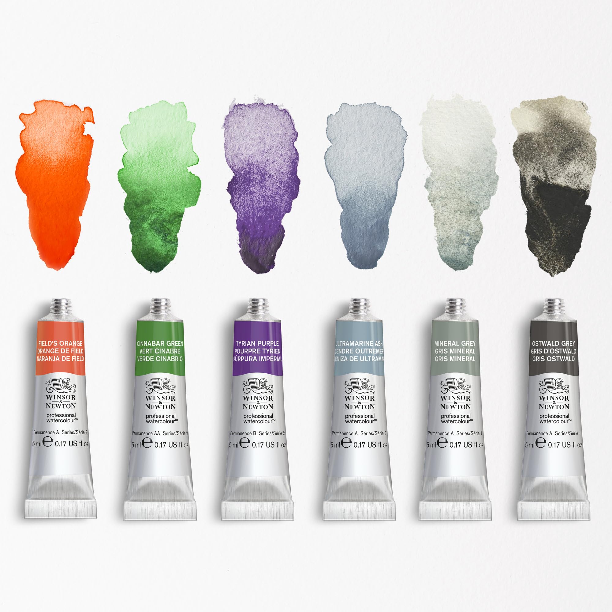 Winsor & Newton 0190825 Acuarela Profesional, Colección Revival - Set de 6x5ml