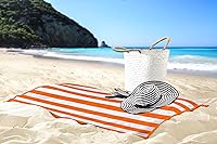 Vista 26 de Utopia Towels 4 Pack Cabana Stripe Beach Towel, 30 by 60 Inches, Oversized 100% Ring Spun Cotton Pool Towels, Highly Absorbent Quick Dry Bath Towels