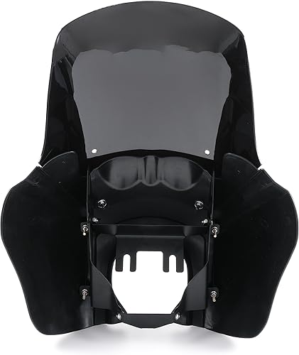 Miniatura 5 de Kit de carenado alto negro mate y negro oscuro para parabrisas estilo club, carenado compatible con Harley-Davidson Dyna, Super Glide T Sport FXDXT,