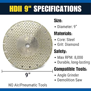 Bad Dog Tools New 9” Endless Handi Disc Deux (HDII) Diamond