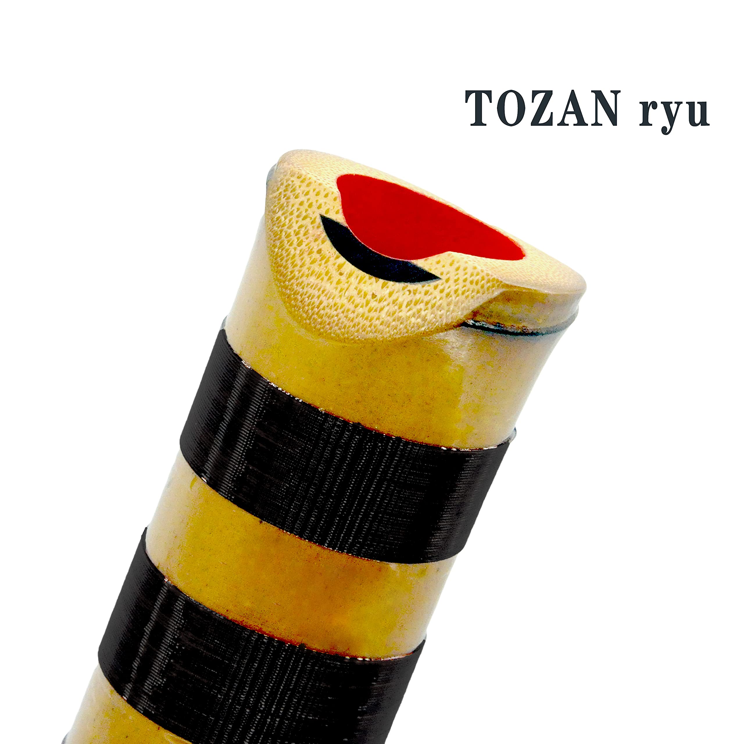 Flûte zen shakuhachi pentatonique soufflée à l'extrémité avec racine de cloche natura. TOZAN-ryu 1,8 pieds. Bon pour les flûtistes débutants et chevronnés. Jouez du jazz"TAKE FIVE"