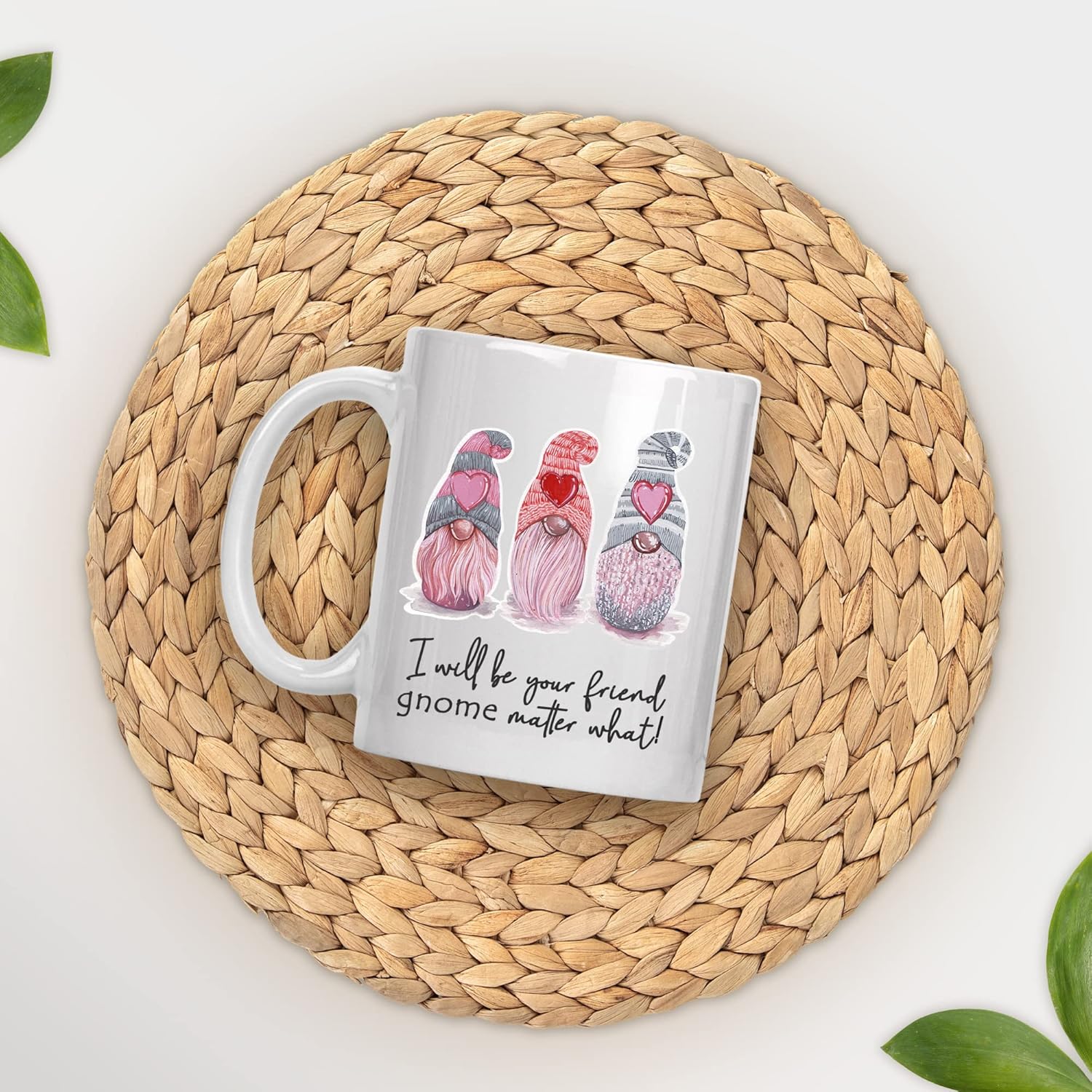 Generic Cute Gnome Coffee Mug - 11 Ounces, White, Ceramic, Modern, Sports Theme, Microwave & Dishwasher Safe, Reusable, Perfect for Home, Valentine's Day Gift - Image 8