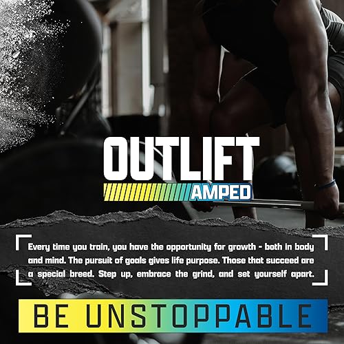 Miniatura 6 de OUTLIFT Amped Max Dosed HIGH STIM - Polvo para antes del entrenamiento, citrulina 6G, 3.2G Beta alanina, Alpha GPC, CognatiQ, energía extrema,