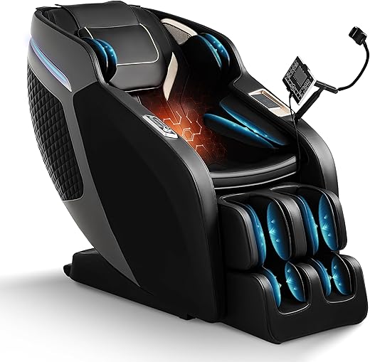 3D Full Body Massage Chair, Zero Gravity SL-Track Shiatsu Recliner ,18 Auto...