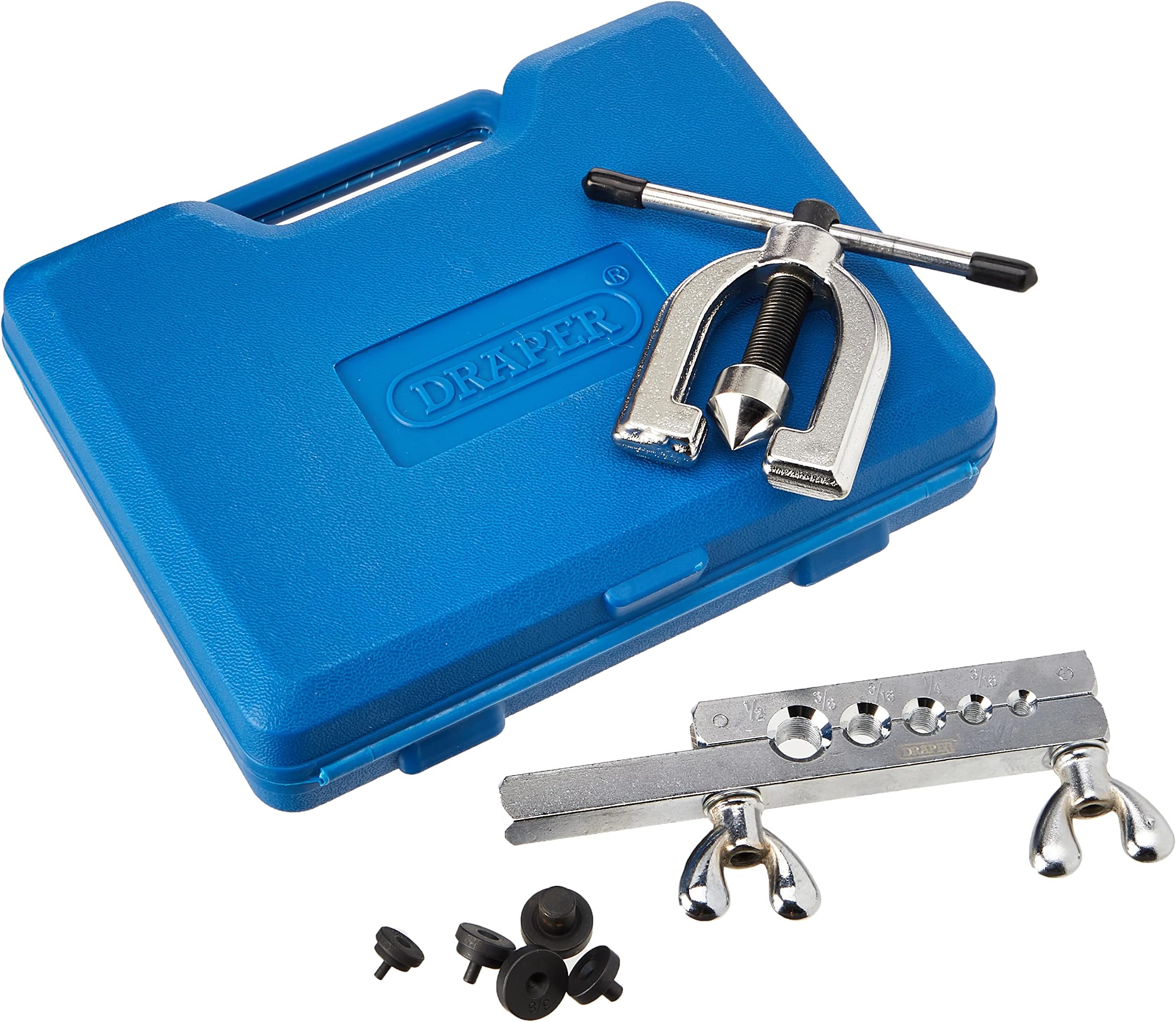 Draper 51762DP Brake Pipe Flaring Kit (7 Piece) , Blue Amazon.co.uk