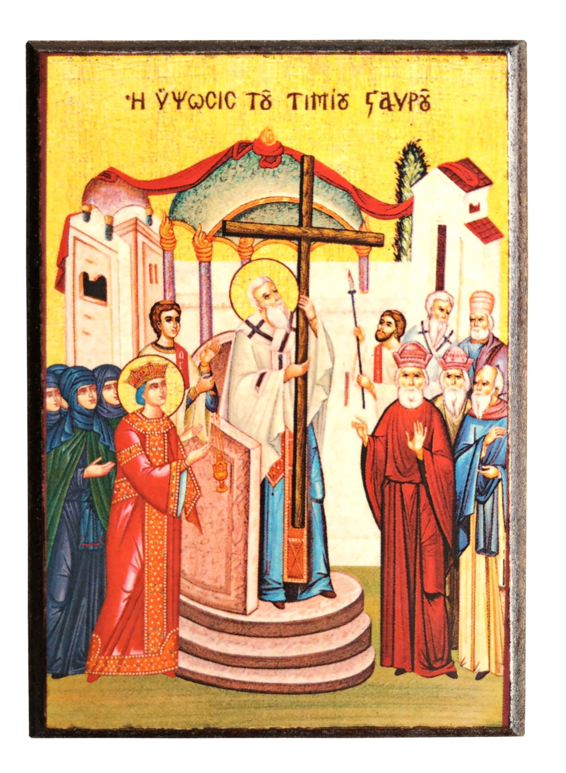 EXALTATION OF THE HOLY CROSS - Greek Byzantine Orthodox Icon