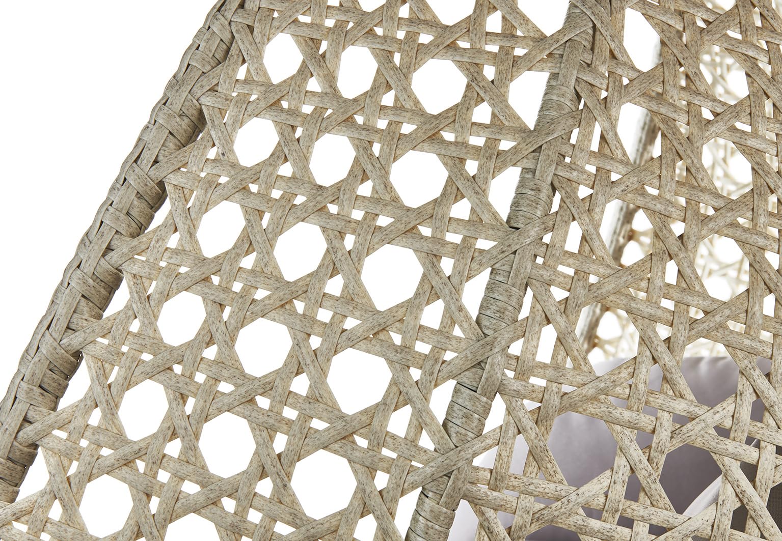 Kobolo Hängesessel Big Polyrattan Metallgestell 130x172x202 cm Grau
