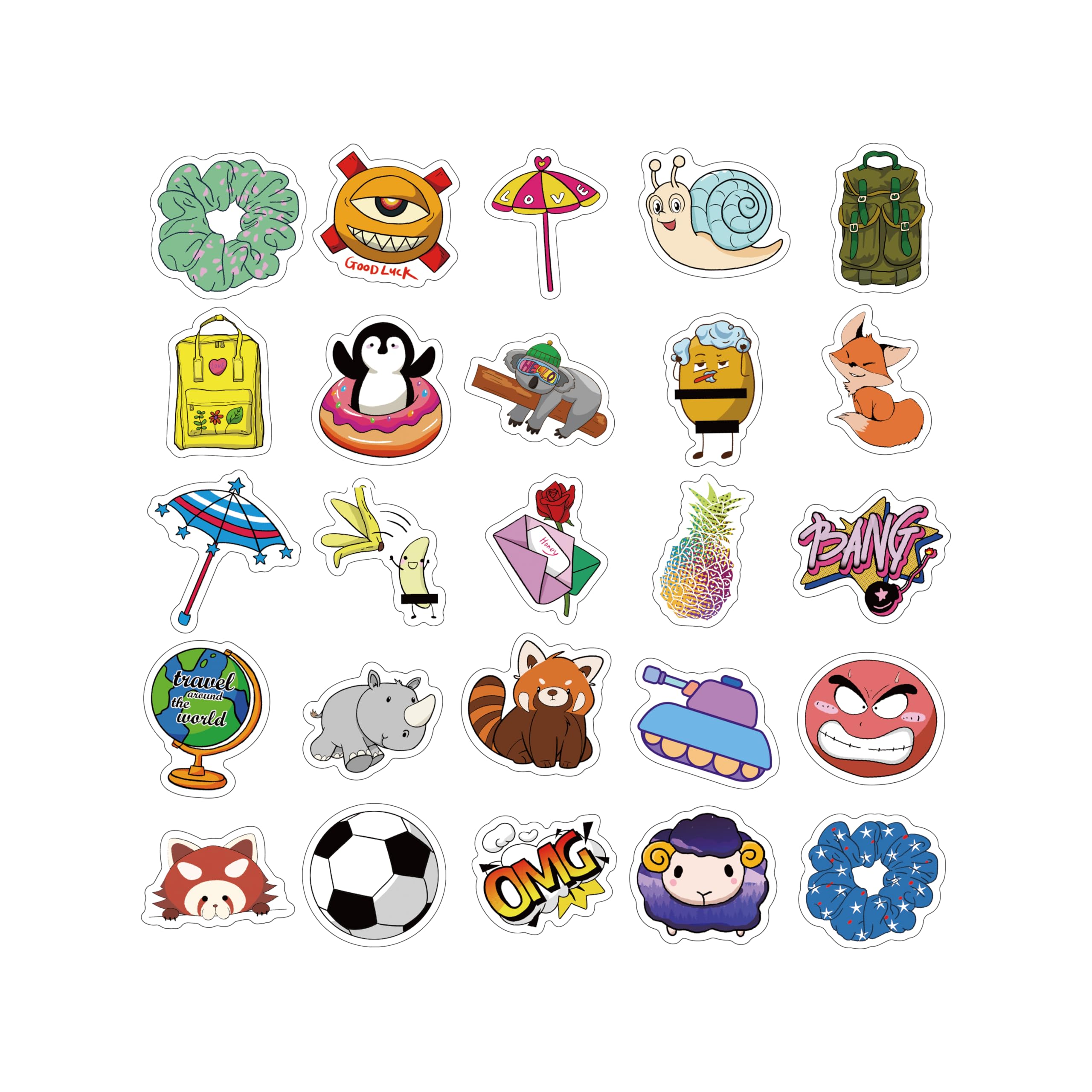 Lote De 100 Pegatinas De Anime Estéticas – Vinilo Impermeable Y Resistente Al Sol – Perfectas Para Portátil, Botella, Casco, Monopatín – Regalo Para Adolescentes, Niños Y Adultos – Patrones Únicos