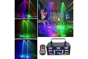 RGB UV Laser Party Disco Strobe Lights