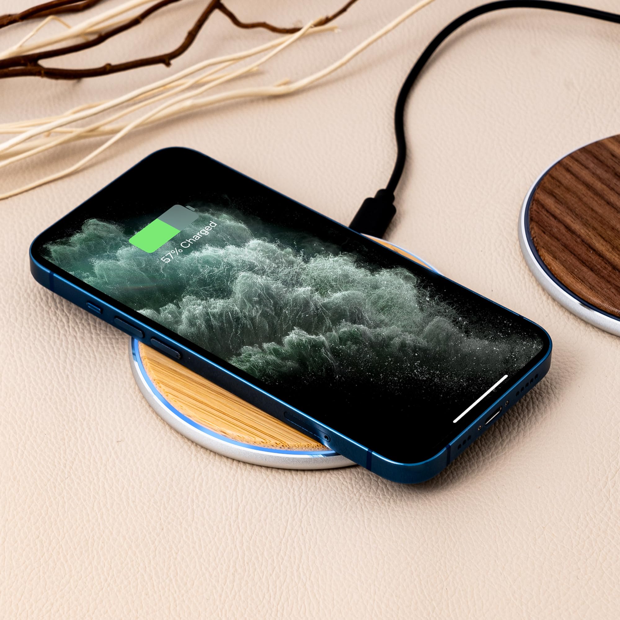 personalised portable wireless charger