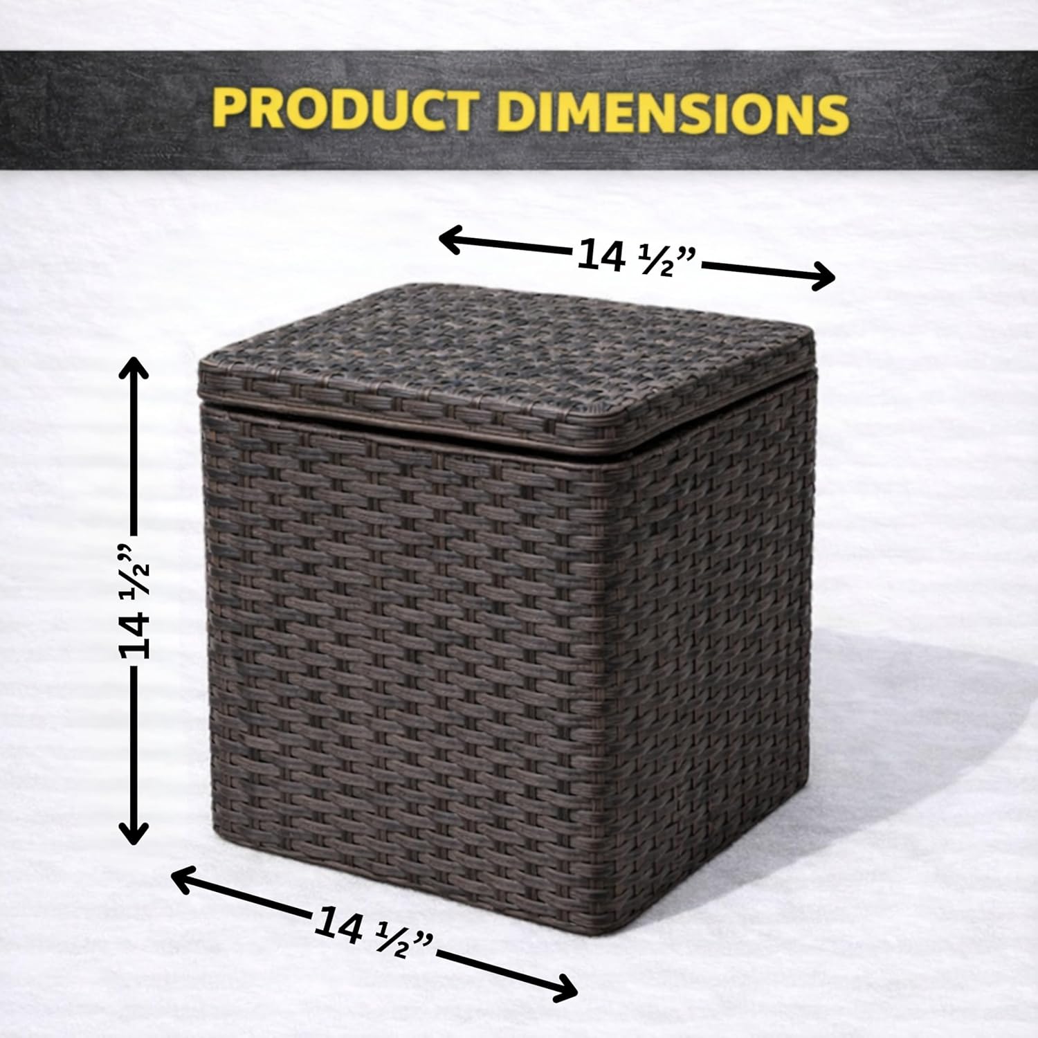 Outdoor Garden Hose Storage Holder, Decorative Lawn Box, Storage for Garden Tools, Dog Toys, Sports Balls and Pool Accessories, 200ft Lightweight Hose Capacity