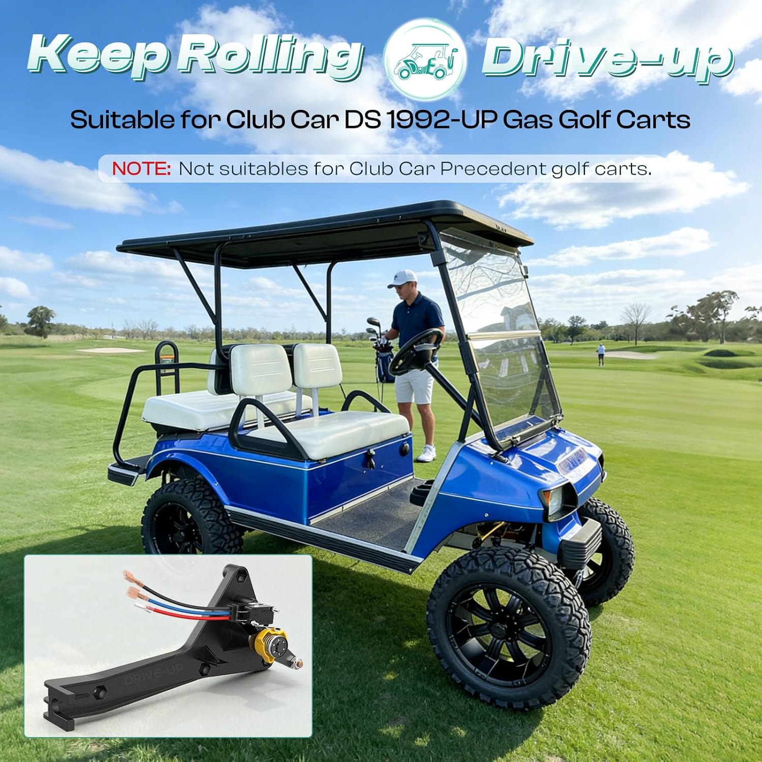 DRIVE UP Forward and Reverse Shifter Assembly Kit for Club Car DS 1992-Up Gas Golf Cart OEM 1016947 8248 8233