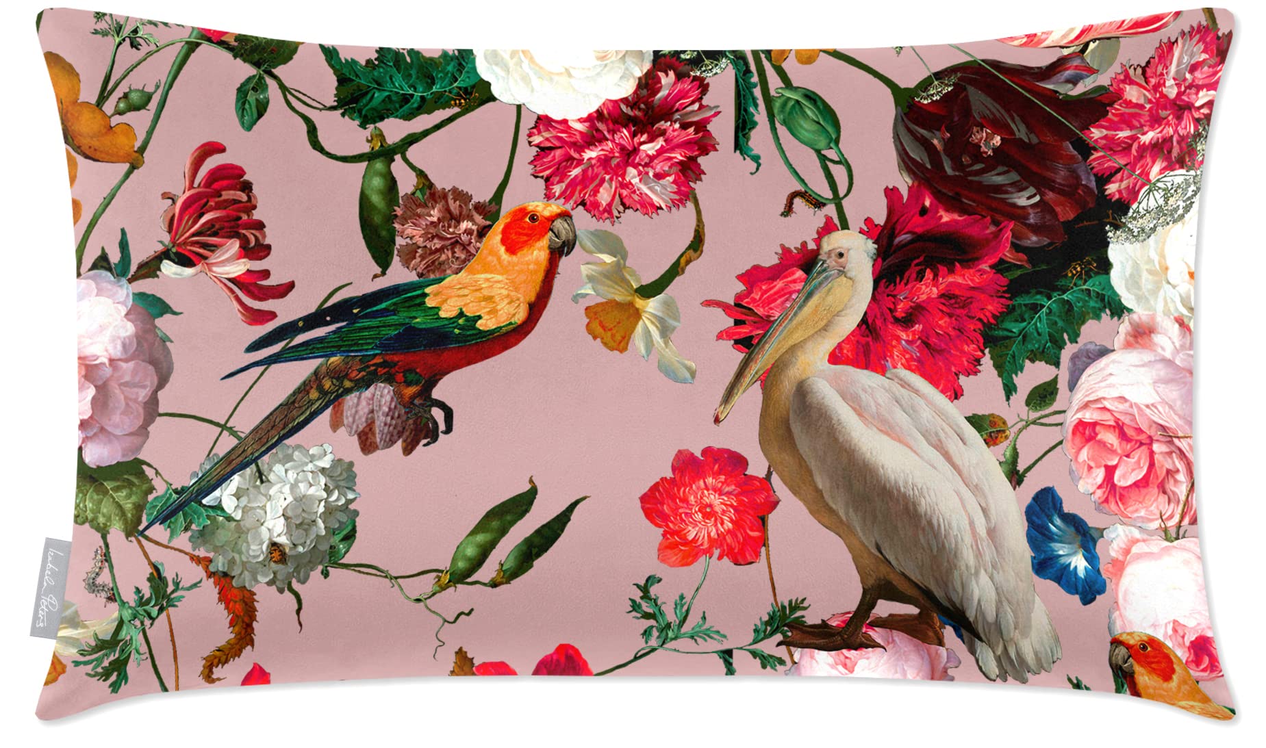 Izabela Peters Rosewater Cushions With Covers Included, Filled Cushion, Eco-Friendly Velvet Cushions, 50 X 30 Cm, Peruvian Paradise - Chair Cushions, Sofa Cushions, Seat Cushions