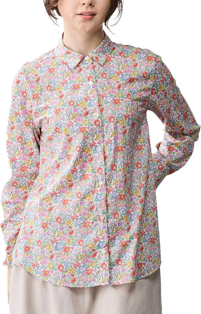 Amazon.co.jp: [SPAN] 919 日本製 Liberty リバティ シャツ ブラウス