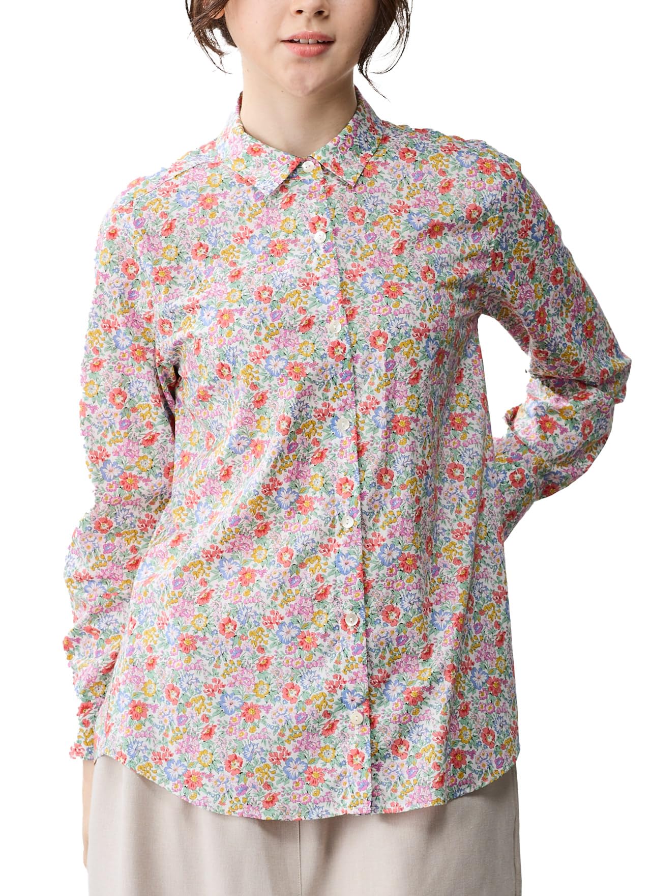 Amazon.co.jp: [SPAN] 919 日本製 Liberty リバティ シャツ