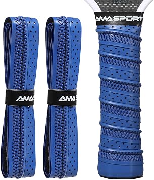 AMA SPORT Pickleball Paddle Grip Tape 2 Pack Pickleball Overgrip Replacement Grip Wrap for Pickleball Rackets Anti-Slip Grip Ridge Easy Installation and Long-Lasting Performance