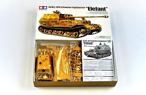 Miniatura 2 de Tamiya 32589 148 German Tank Destroyer Elefant Kit de modelo de plástico