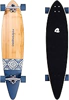 Vista 46 de Retrospec Zed Cruiser & Pintail Longboard Skateboard Complete – Bamboo & Canadian Maple Wood Cruiser con camiones Kingpin reversa