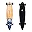 Retrospec Zed Pintail Longboard Skateboard Complete Cruiser | Bamboo & Canadian Maple Wood Cruiser w/Reverse Kingpin Trucks for Commuting, Cruising, Carving & Downhill Riding