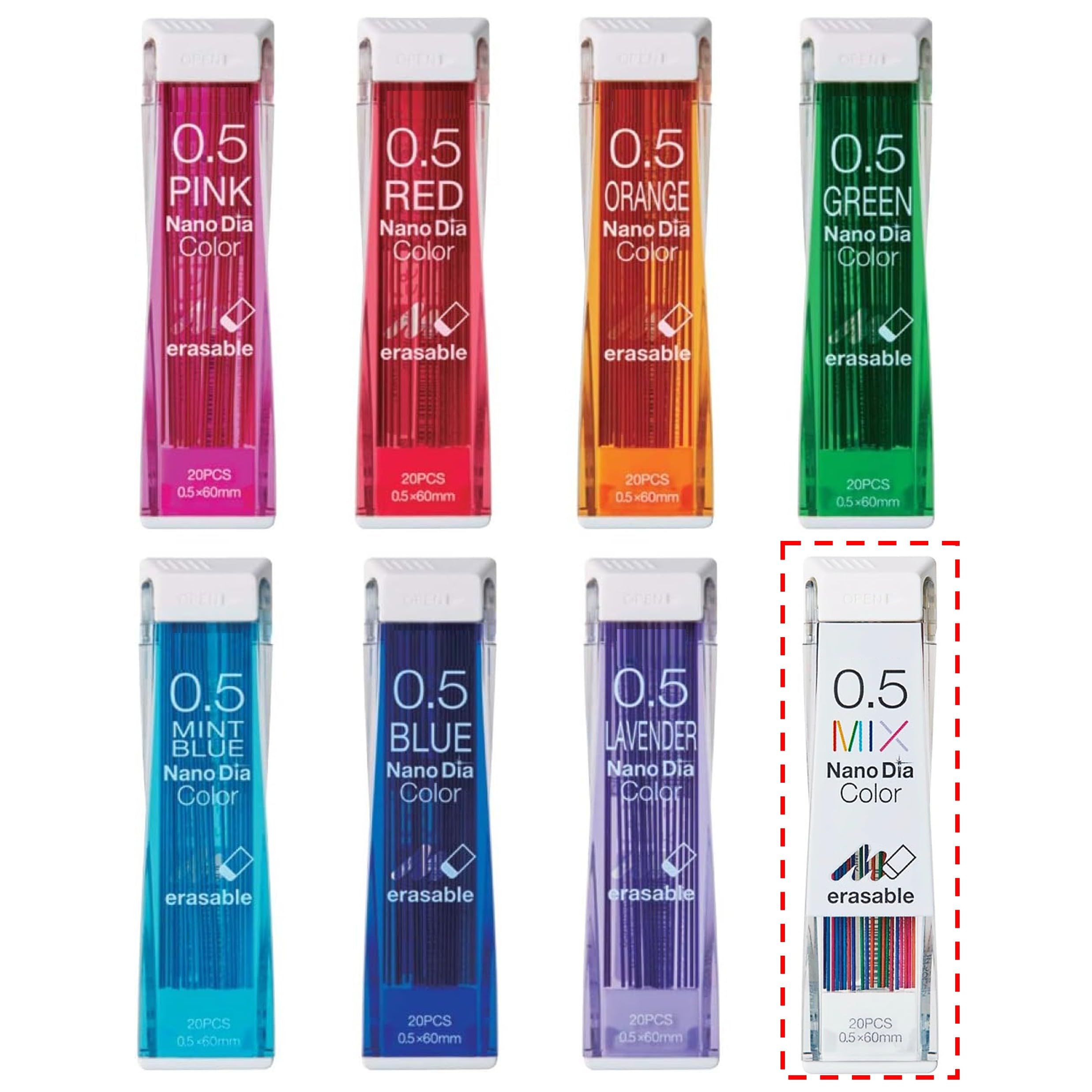 Amazon.co.jp: 【単品販売】 ナノダイヤカラー カラーシャープ替芯 0.5