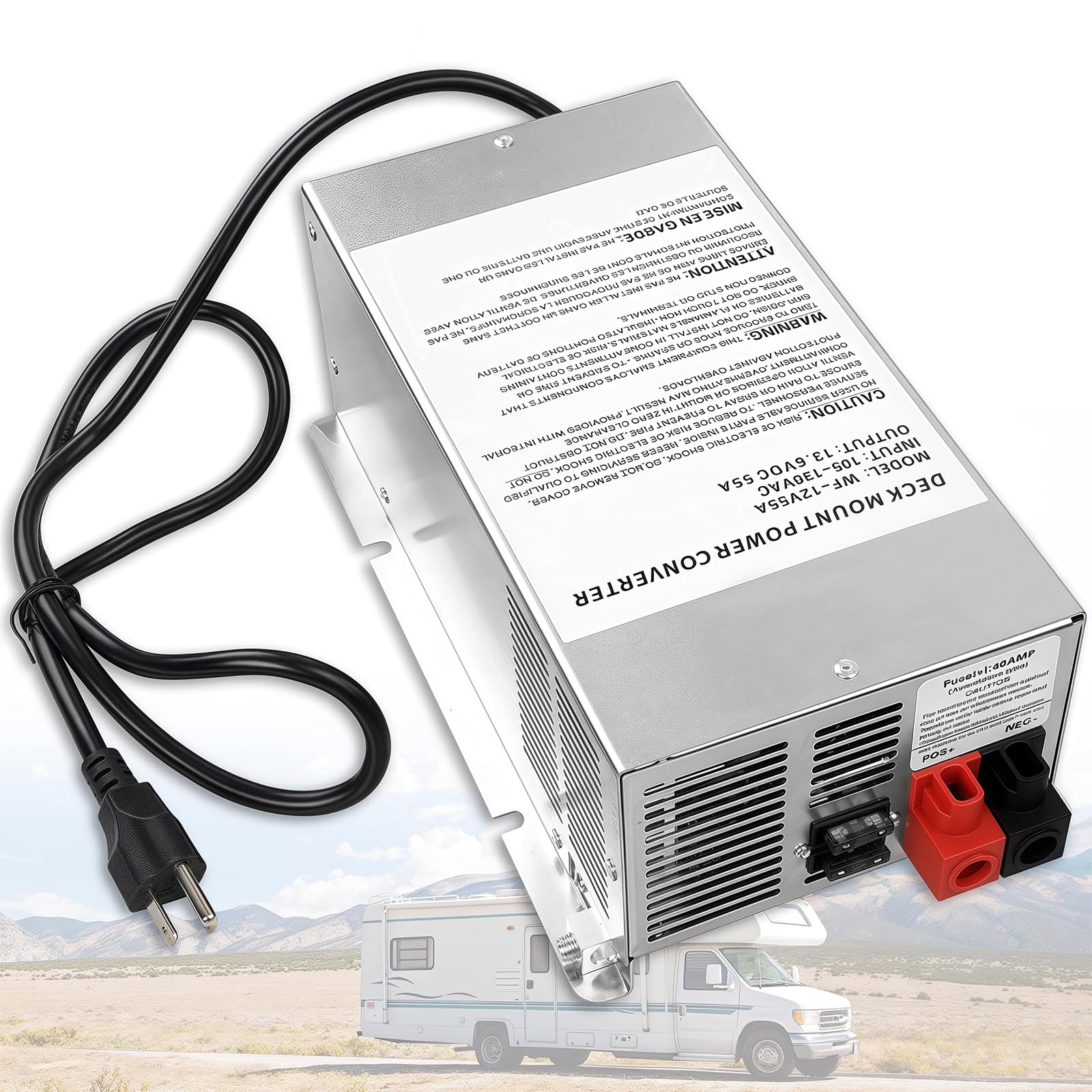 Amazon.co.jp: WF-9855,55 Amp RV パワーコンバーター 鉛蓄電池用、WF