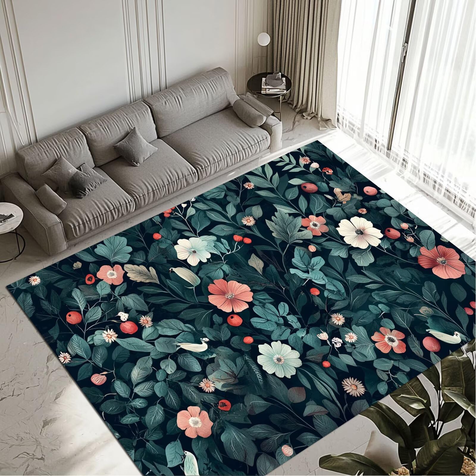 Tapis Forest 50x80cm lavable et imperméable pour cuisine et entrée de maison