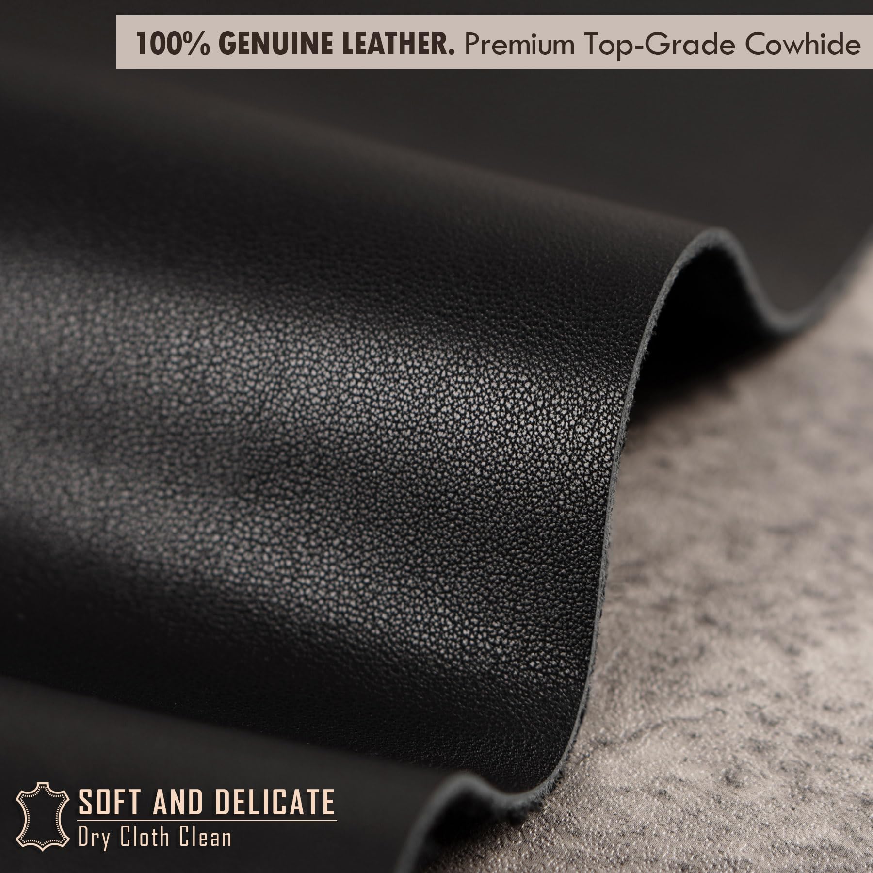 Cartera para Hombre de Cuero con Cadena, Cartera de Motero con Calavera, Portamonedas Plegable Triple para Hombres con Protección RFID, Regalo para Él (Black)