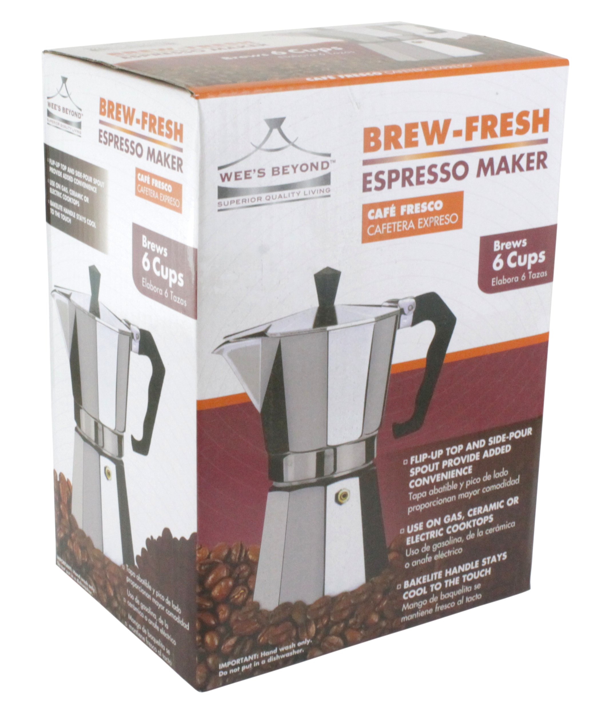 Amazon.com: Wee's Beyond 7526-06 Brew-Fresh Aluminum Espresso