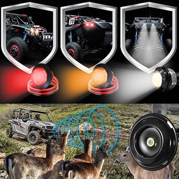 ロッカースイッチ ATV、 SXS UTV ATV ゴルフカート用ホーンとリバースランプ付き UTV ターンキット Sxs ターンセット