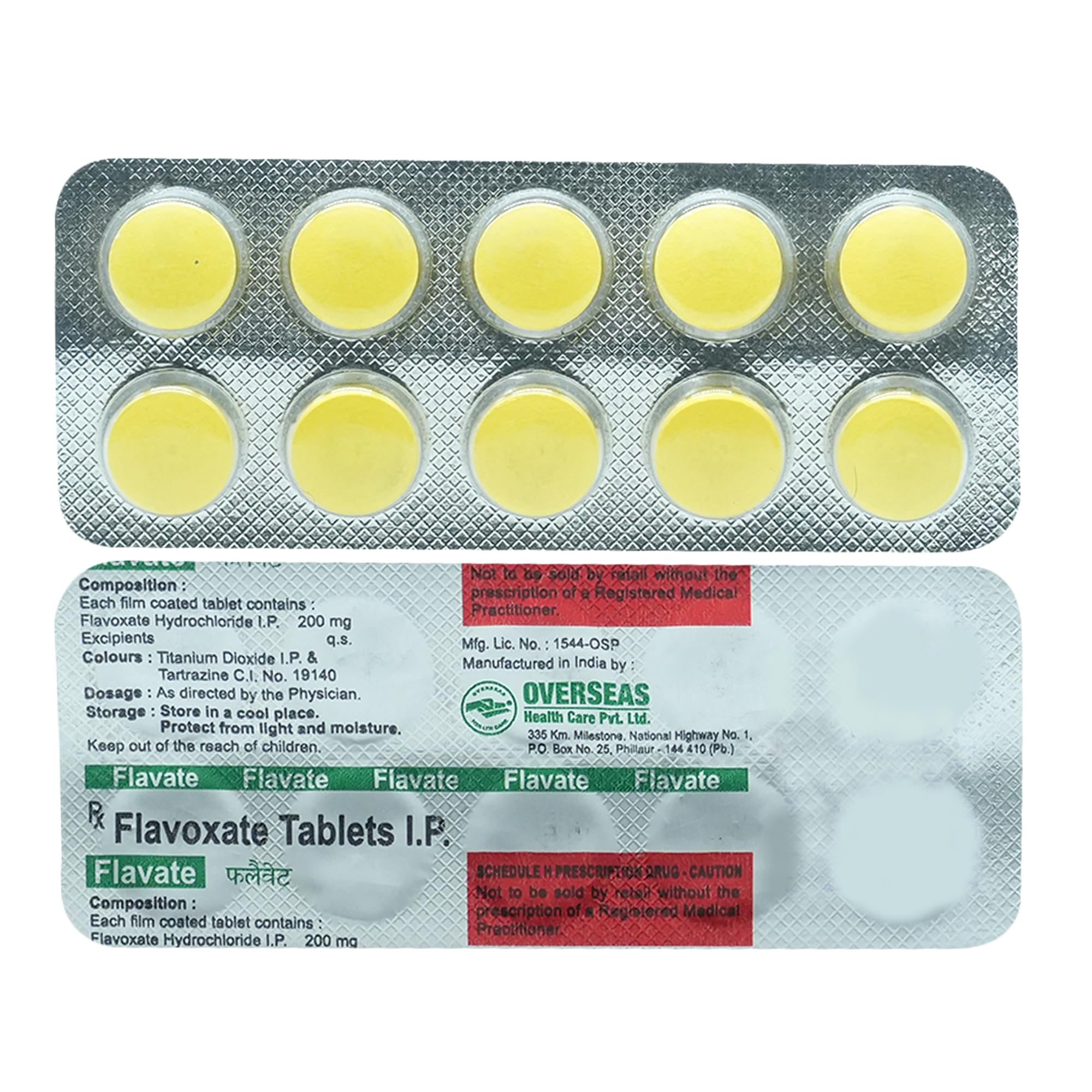 Flavate 200mg Tablet 10's
