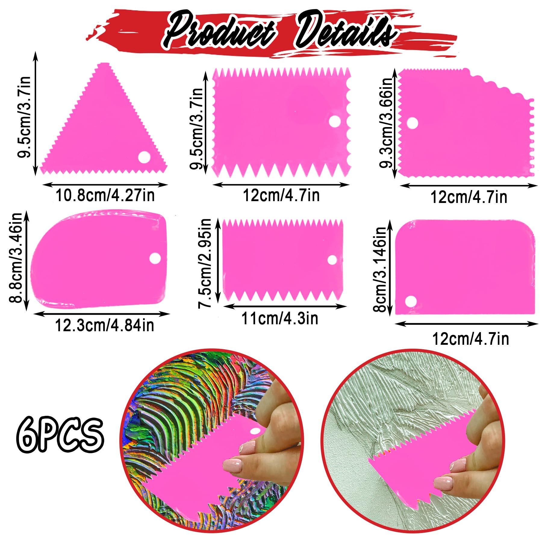 Set 11 Pezzi Spatole Per Pittura - 5 In Acciaio E 6 In Plastica - Per Olio, Acrilico E Altro