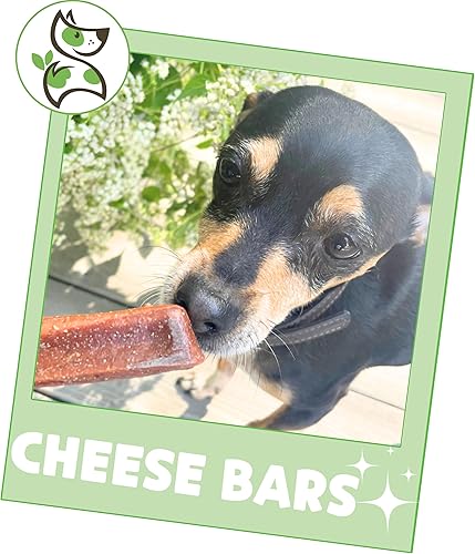 Miniatura 6 de Nature Gnaws Masticables de barra de queso para perros  Golosinas masticables duras naturales y duraderas  Huesos de perro sin cuero crudo