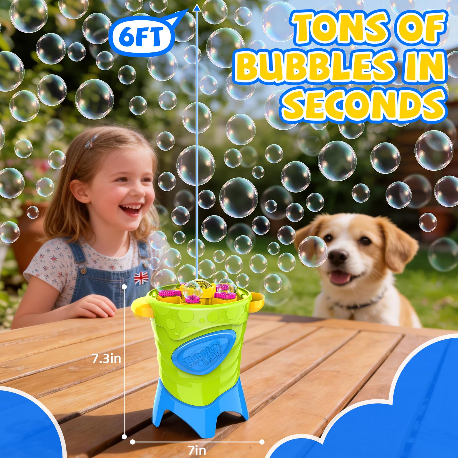 Tiny Typhoon - Máquina automática de burbujas para niños