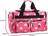 Vista 26 de Rockland Duffel Bag Rosado con puntos