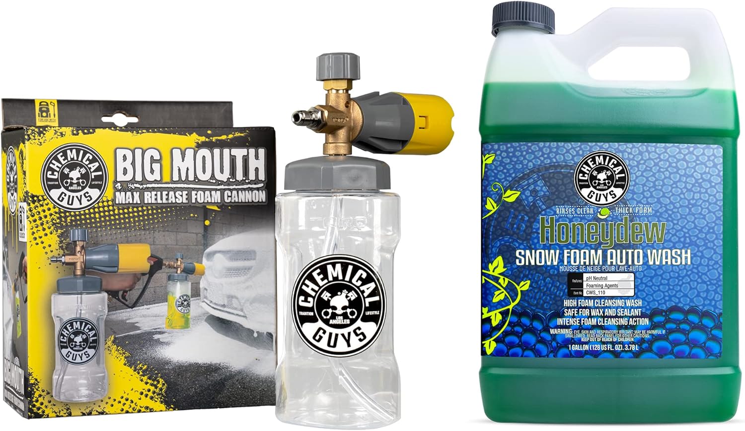 Chemical Guys CWS_110BM Big Mouth Soap & Foam Kit