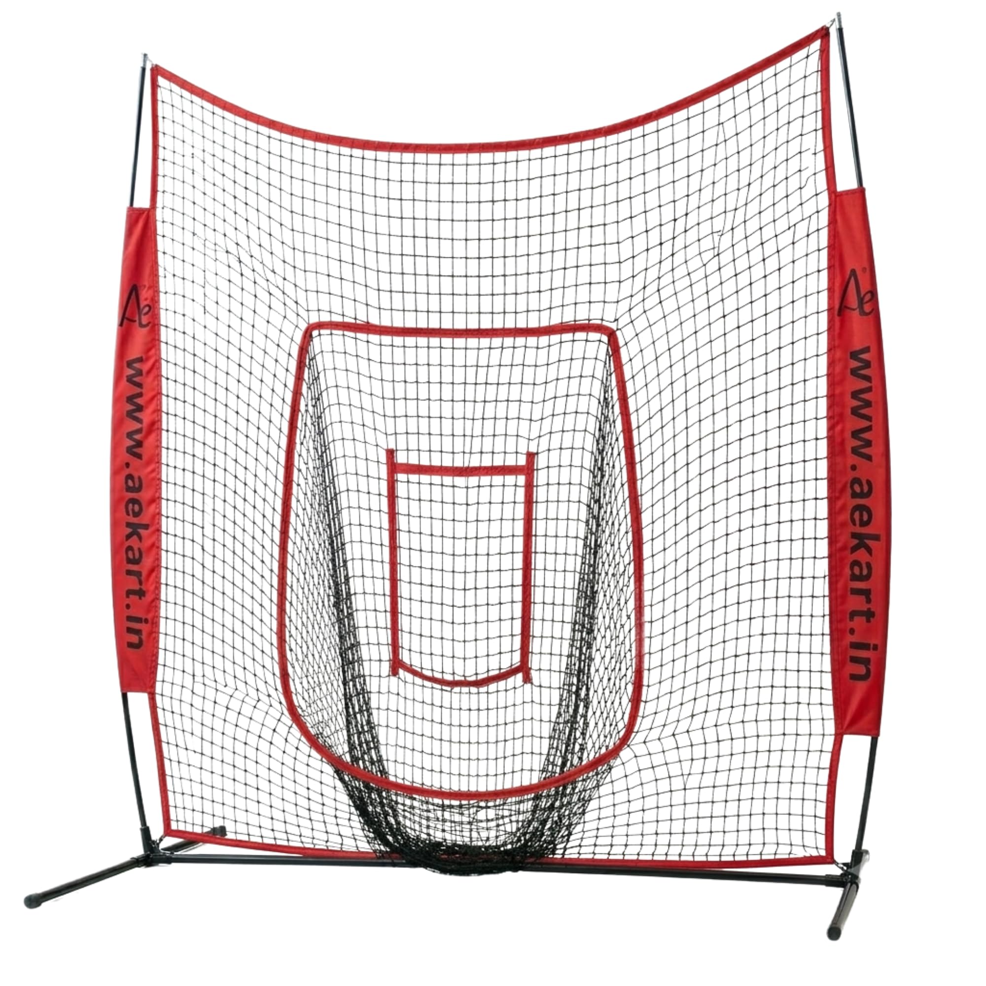 Ae Backstop Net with Ball Collecter with Heavy-Duty Sturdy Frame | 20 x 10 FT Batting & Bowling Nets | 5-Ply Polyester Cricket Net | Indoor & Outdoor Training Net | Portable Cricket Practice Cage-image-31