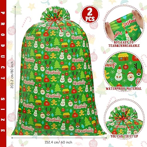 Miniatura 2 de Teling 2 bolsas de regalo de bicicleta jumbo de 80 x 60 pulgadas, bolsas de regalo de bicicleta extra grandes, bolsas de regalo de plástico grandes