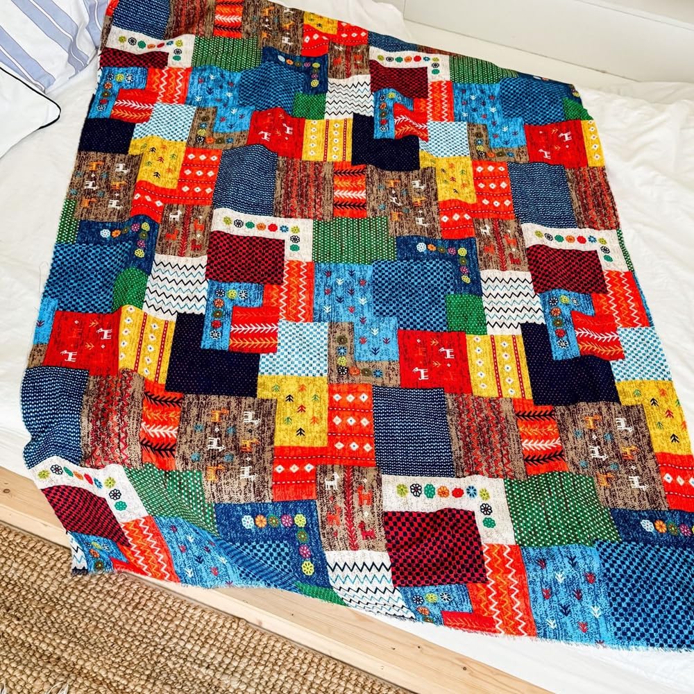 Tkanina bawełniana, towar sprzedawany na metry, kolorowy nadruk, pakiety materiałów, patchwork, "zrób to sam", zestaw materiałów, kwadraty, ręczniki bawełniane, do szycia ubrań, kolorowe
