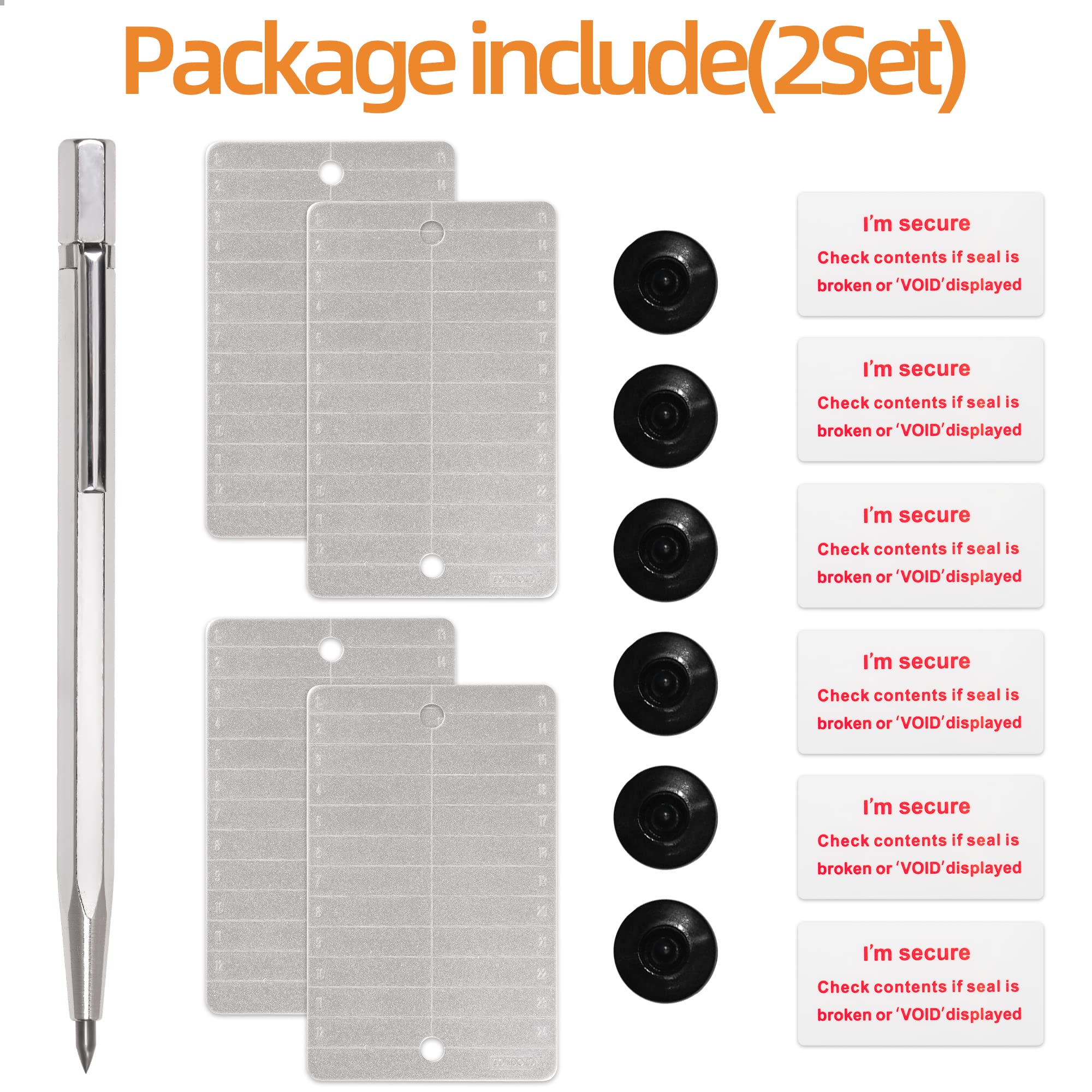 Amazon.co.jp: CONDOLD スチールビットコインウォレットキット クリプトシードストレージスチールプレート4枚と秘密キー用刻印ペン1本が含まれます  最大24文字の単語に対応 ユニークなラベルとボタン付き (2セット) : 文房具・オフィス用品