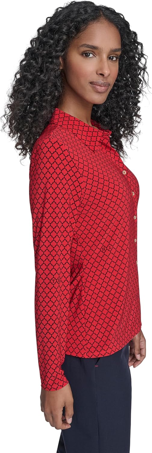 Tommy Hilfiger Womens Soft Work Top Long Sleeve Knit Top - Image 3