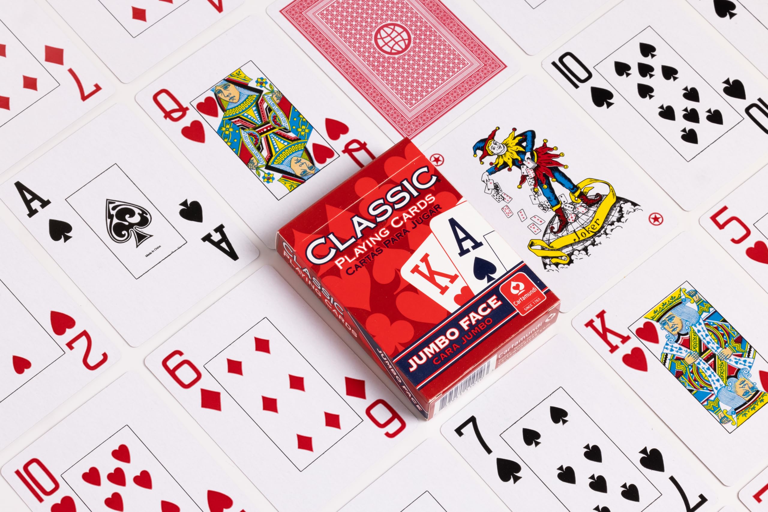 Classic Playing Cards 12 Pack, Jumbo Index, Red and Blue Casino Quality Decks, Bulk Playing Cards for Poker, Black Jack, Euchre, Card Games, and Family Game Night