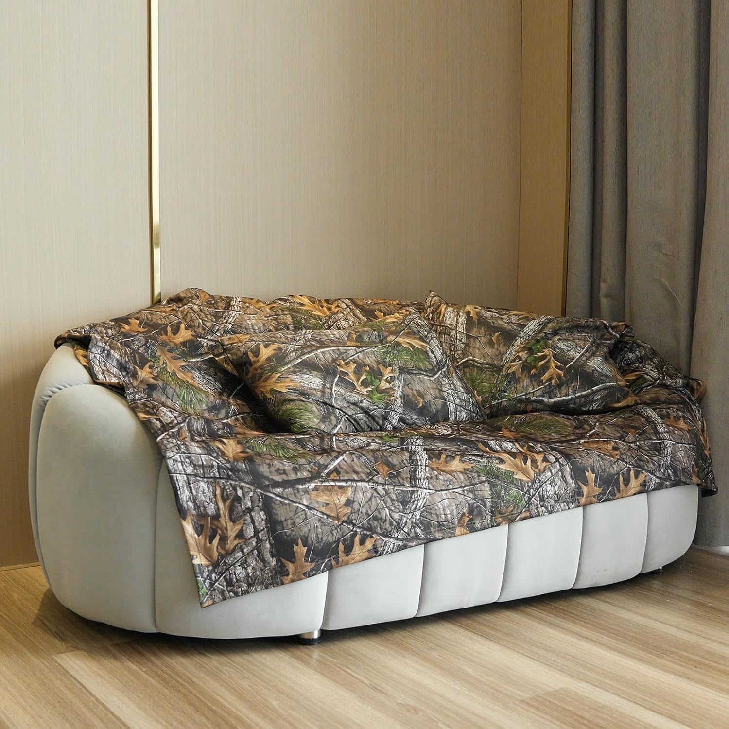 LOOGU Camo Blanket Waterproof Insulation Poncho Liner for Outdoor Camping, Hiking, Hunting, Survival, Backpacking, Picnicking