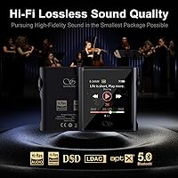 Vista 5 de SHANLING M0s Reproductor de MP3 con Bluetooth Hi-Fi, sonido sin pérdidas, reproductor de música portátil de audio digital con tarjeta MicroSD de 32