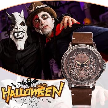 JewelryWe Orologio Da Polso Uomo Ragazzi Quadrante Nero/Marrone Bracciale Marron/Nero In Pelle Larga Multi Stili - Foto 8