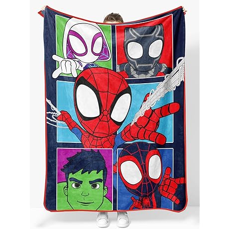 Marvel Spidey and His Amazing Friends Blanket: Snuggle Up with Spidey and Pals