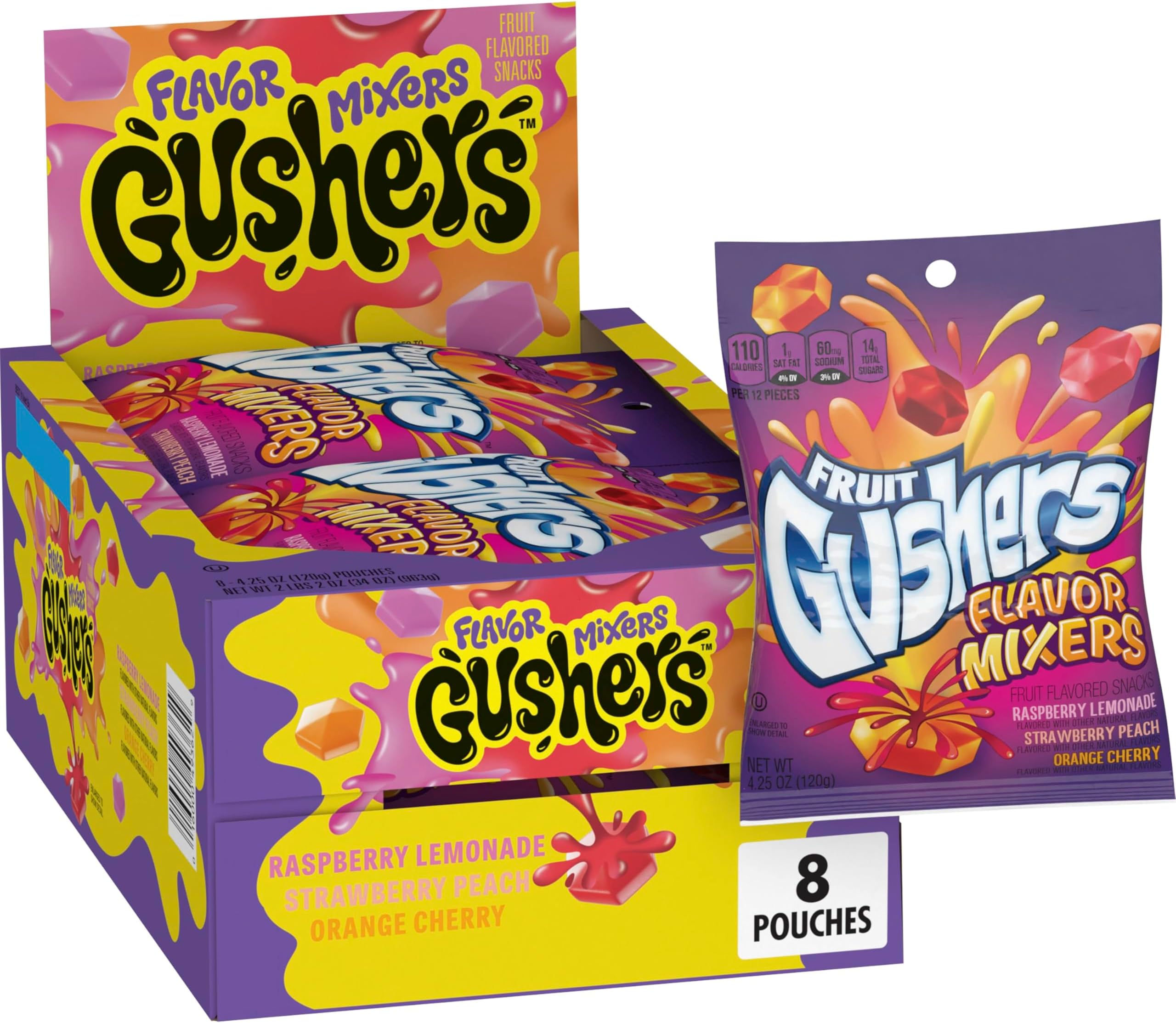 Flavor Mixers Fruit Flavored Snacks 8 Count